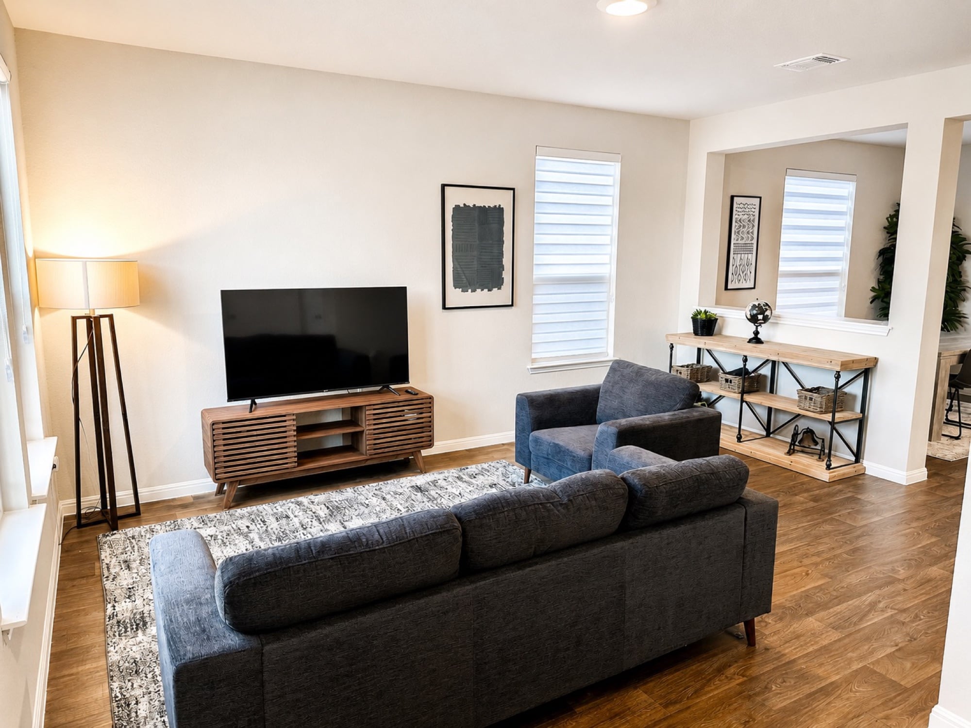 Furnished living room at Arborside